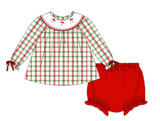 Smocked Santa Set