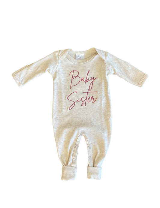 Baby Sister Pink Onesie