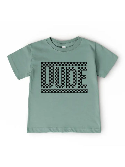 Sage Check Dude Tee