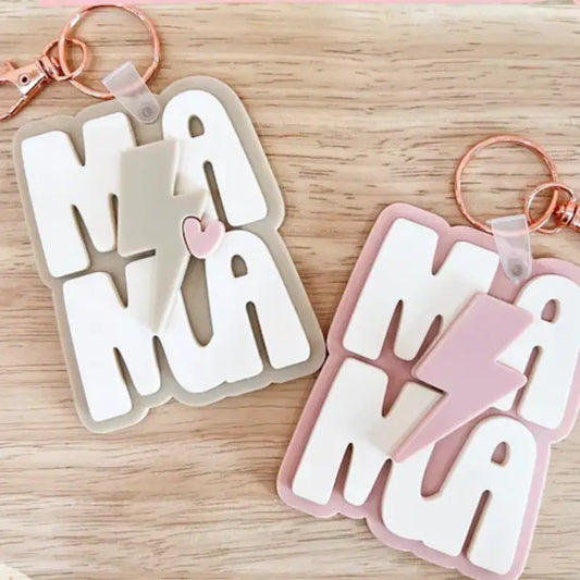 Stacked Mama Keychains