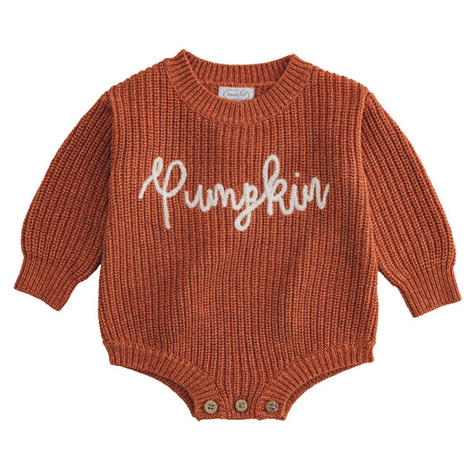 Pumpkin Sweater Knit Bubble
