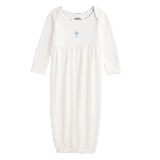 Blue Crochet Cross Gown