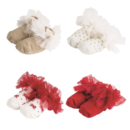 Christmas Tutu Socks 0-6M