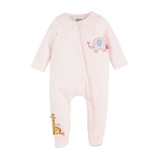 Girl Jungle Applique Sleeper