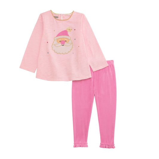Pink Santa Tunic & Legging Set