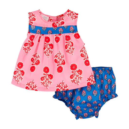 Mixed Floral Pinafore