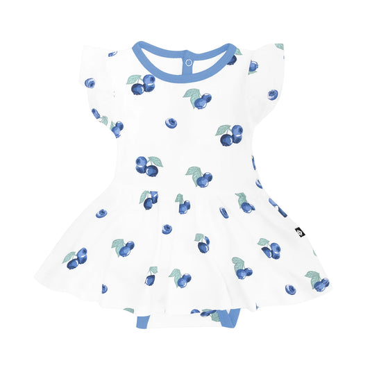 Blueberry Twirl Bodysuit Dress