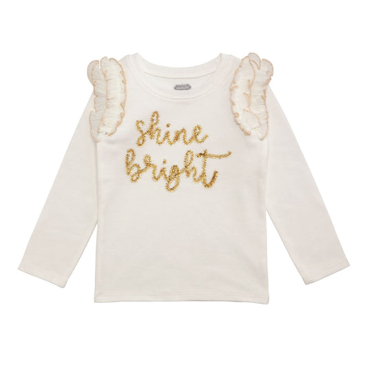 White Shine Bright Tinsel Tee