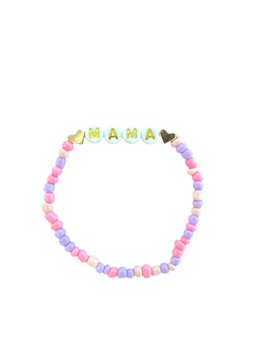 Pink Hearts Mama Bracelet