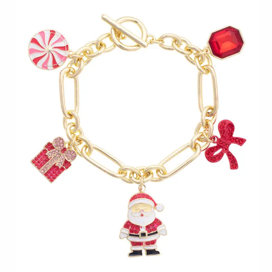 Jolly Santa Charm Bracelet