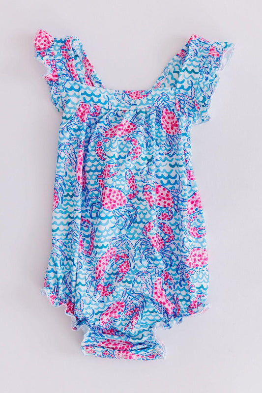 Crab Walk Ruffle Romper