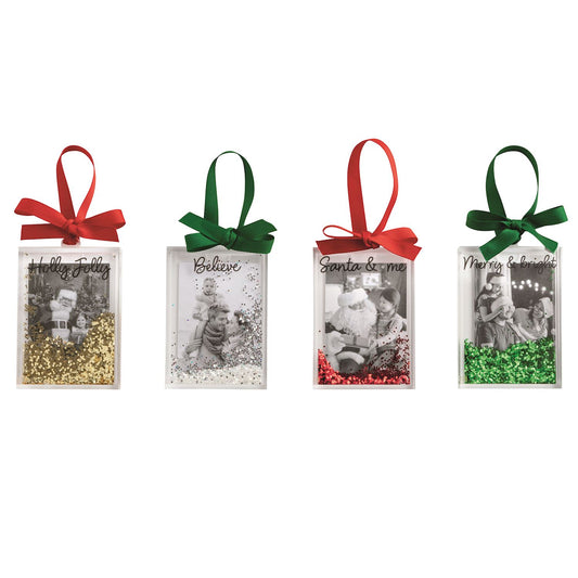 Glitter Photos Ornaments