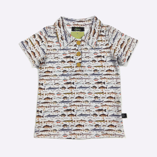 Fish Boy Collared Shirt