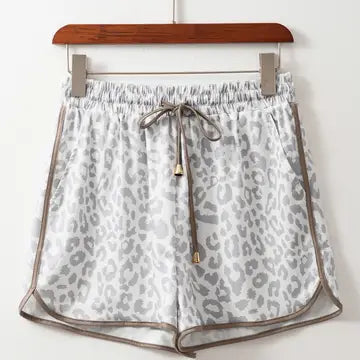Leopard Elastic Shorts