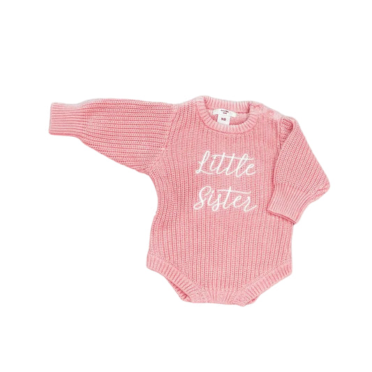 Sibling Announcement Sweater Onesie