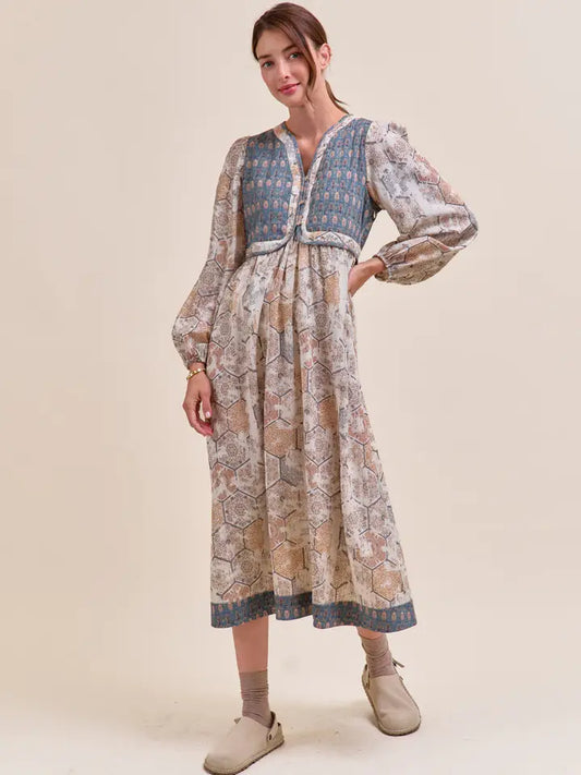 Teal Blue Quilted Vest Dress