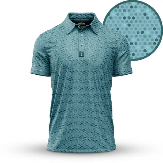 Teal Dots Polo