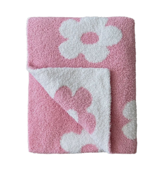 Daisy Fuzzy Blanket