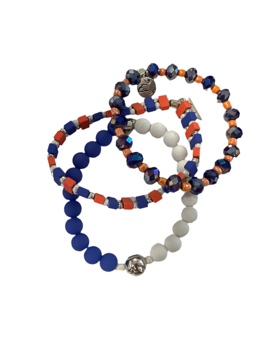 Let's Go Astros Stacker Bracelets