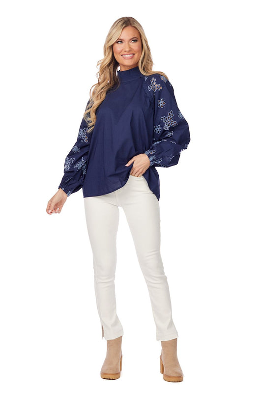 Navy Emilia Top