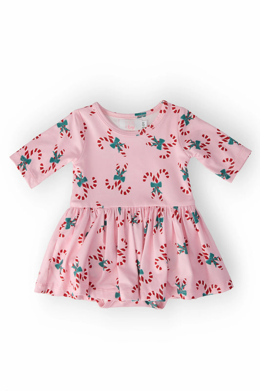 Candy Cane Cutie Twirl Bodysuit