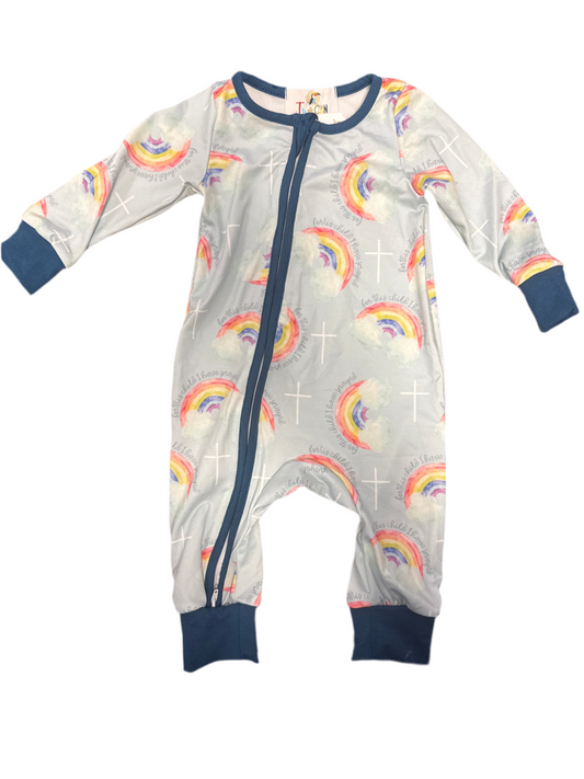 I Prayed Blue Rainbow Zippie