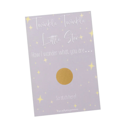 Gender Reveal "Little Star" Scratch Off Cards