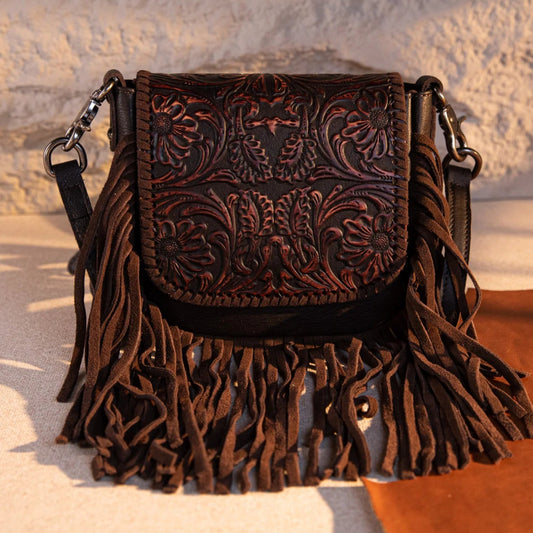 Fringe Leather Cross Body