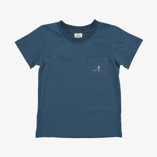 Lake Blue Tucker Pocket Tee