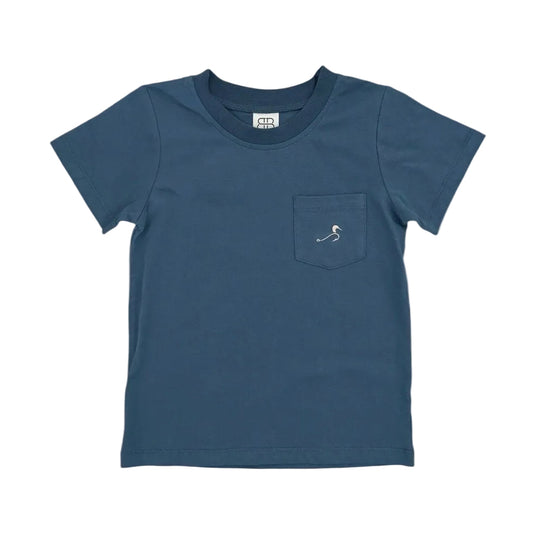 Lake Blue Tucker Pocket Tee