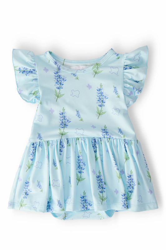 Texas Bluebonnets Flutter Bodysuit