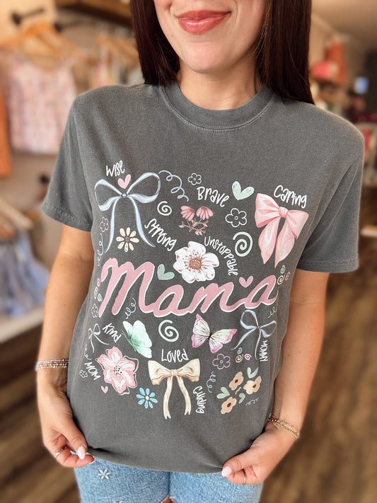 Mama Doodle Bow Tee