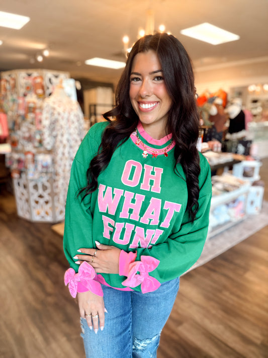 Oh What Fun Mock Neck