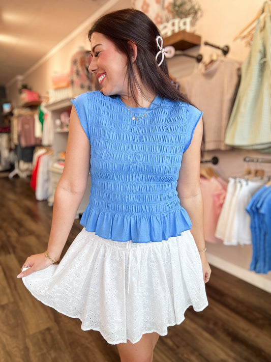 Peri Peplum Top