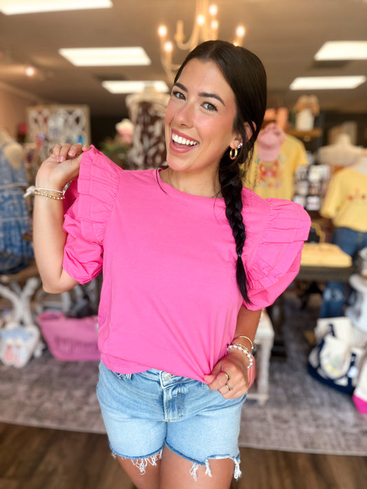 Hot Pink Franco Top