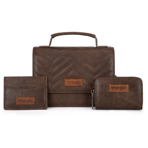 WG 3 Piece Bag Set - Dark Brown