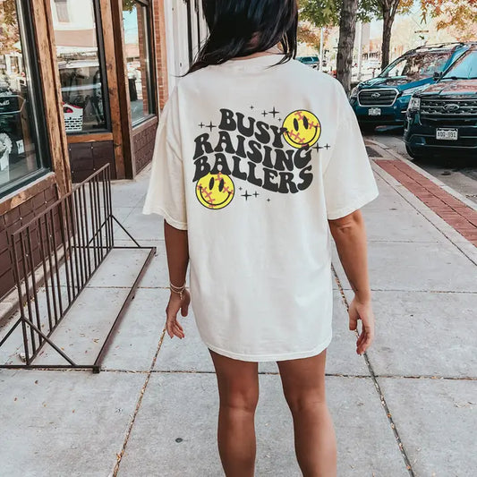 Raising Ballers Tee - Softball