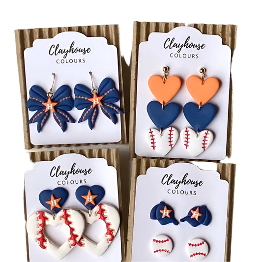 Astro's Baseball Earrings