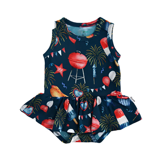 4th of July Tutu Bodysuit