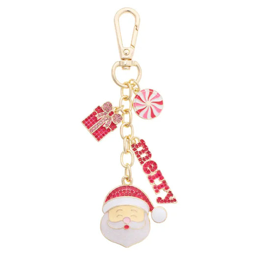 Very Merry Santa Cluster Bag Charm