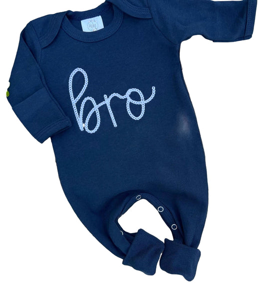 Navy Bro Onesie