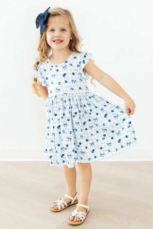 Berry Cute Flutter Twirl Dress