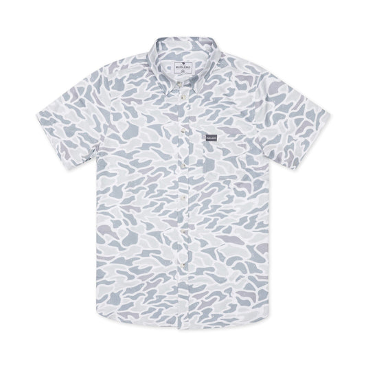 White Camo - Performance Button Up