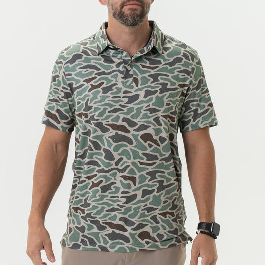 Retro Duck Camo - Performance Polo