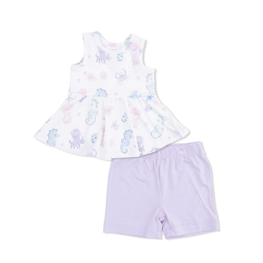 Floral Sea Creatures 2pc Set