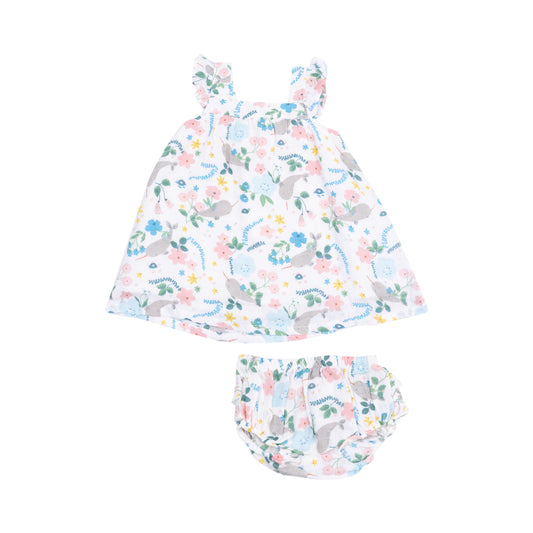 Narwhal Floral Sundress w/ Bloomers