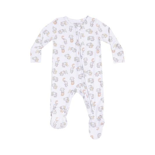 Vintage ABC Elephant Footie