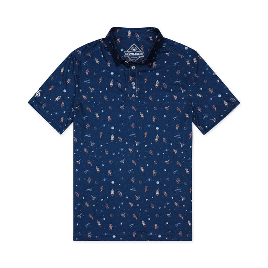 To The Moon Navy - Performance Polo