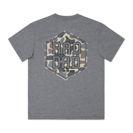 Rad Dad Heather Grey Camo Tee