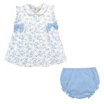 Blue Toile Dress w/ Bloomers